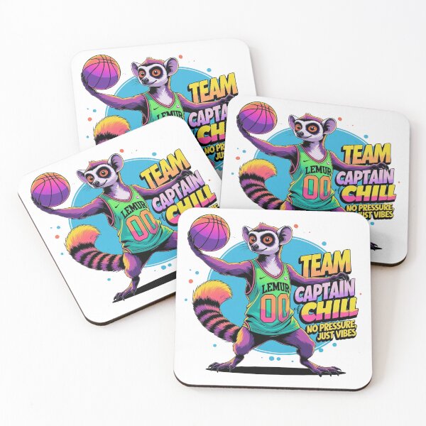 Item preview, Neon Basketball Lemur: Team Captain of Chill Streetwear designed and sold by LixysTempo.