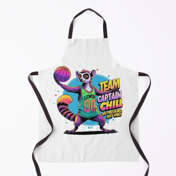 Item preview, Neon Basketball Lemur: Team Captain of Chill Streetwear designed and sold by LixysTempo.