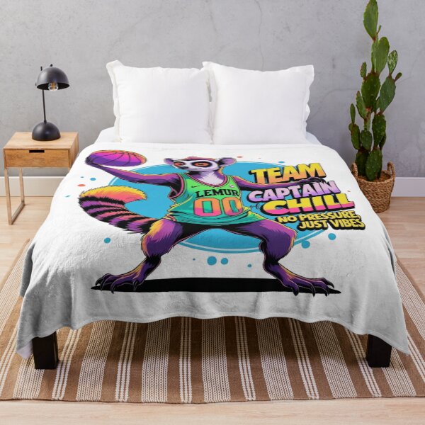 Item preview, Neon Basketball Lemur: Team Captain of Chill Streetwear designed and sold by LixysTempo.