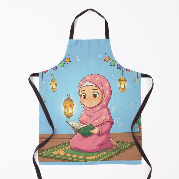Item preview, Cute Girl Reading Quran Ramadan Design designed and sold by WowDezign.