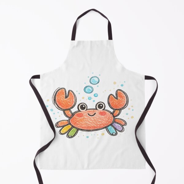 Item preview, Crab Toddler Style Drawing, Crayon Style Art designed and sold by LEFTERIS-DESIGN.