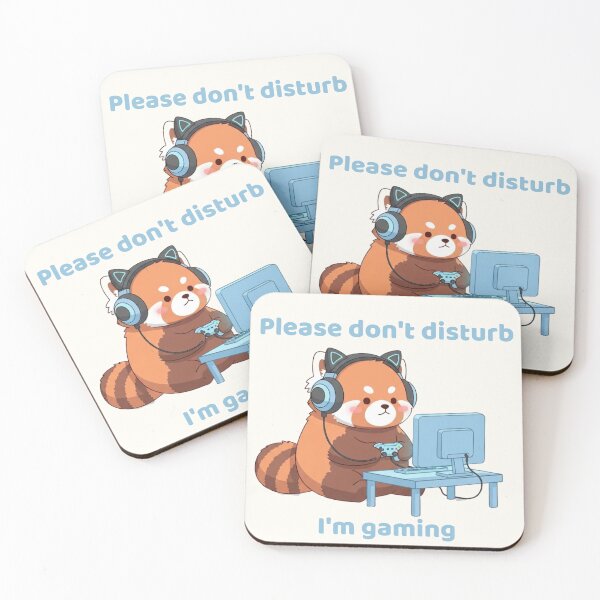 Item preview, Please Don’t Disturb I’m Gaming – Cute Red Panda Gamer designed and sold by soletstudio.