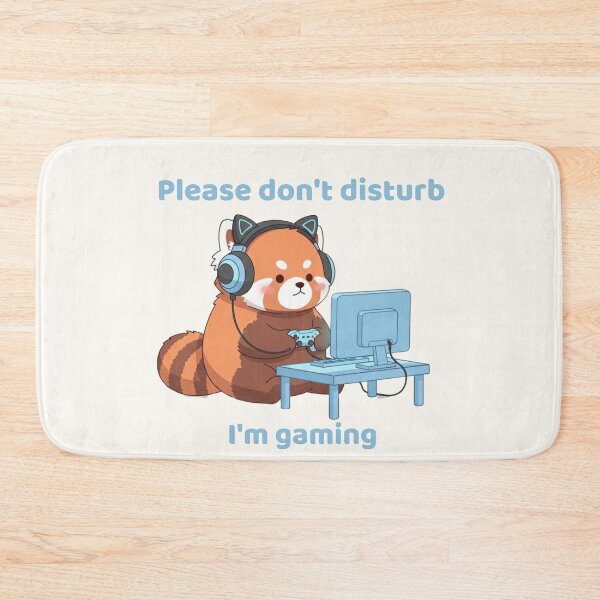 Item preview, Please Don’t Disturb I’m Gaming – Cute Red Panda Gamer designed and sold by soletstudio.