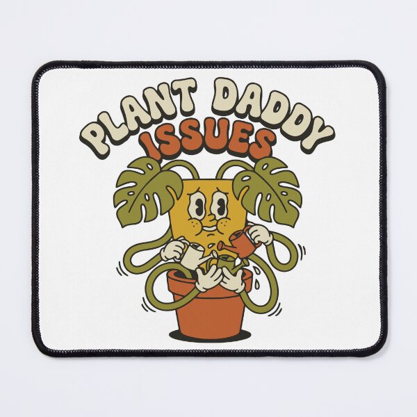 Item preview, Funny Plant Daddy Issues Retro Cartoon - 70s Style Houseplant Humor designed and sold by Mdozet.