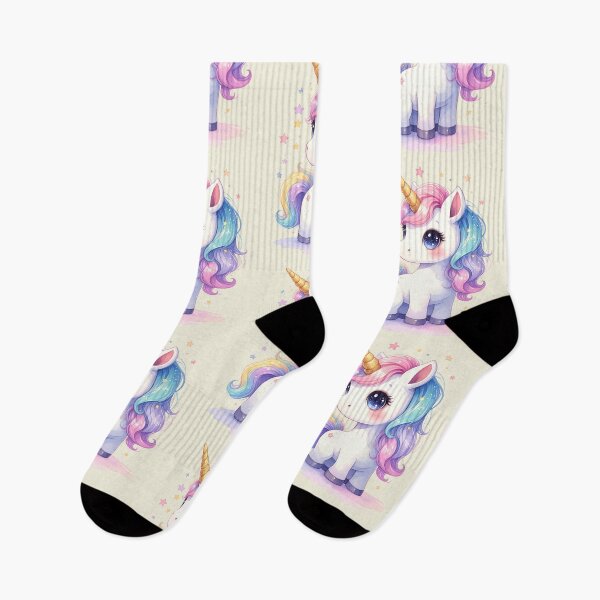 Item preview, Unicorn in delicate pastel colors with stars designed and sold by LiskoDesign.