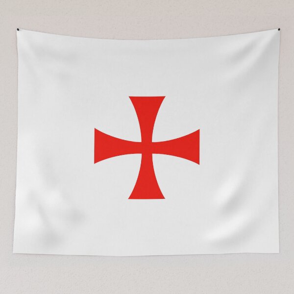 Item preview, Classic Knights Templar Flag - Medieval Crusader Cross & Heritage designed and sold by NTGUILTY.