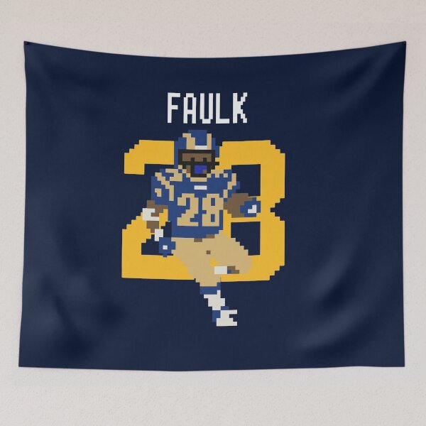 Item preview, Marshall Faulk #28 Pixel Art – St. Louis Football Retro 8-Bit Design designed and sold by TheArtOfCar.