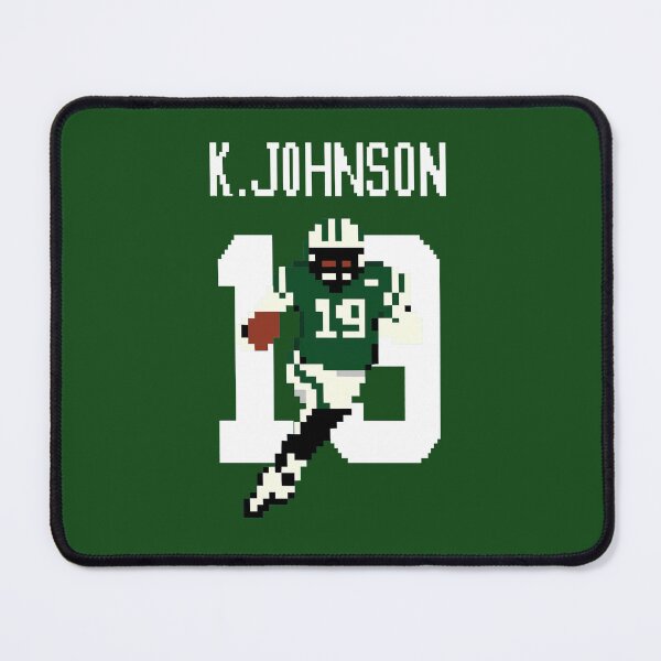 Item preview, Keyshawn Johnson #19 Pixel Art – New York Green & White Retro 8-Bit Football Design designed and sold by TheArtOfCar.