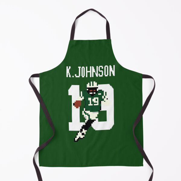 Item preview, Keyshawn Johnson #19 Pixel Art – New York Green & White Retro 8-Bit Football Design designed and sold by TheArtOfCar.