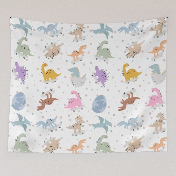 Item preview, Cute Skateboarding Dino Pattern designed and sold by ice-apparel.