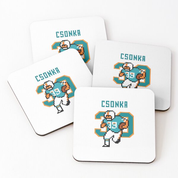 Item preview, Larry Csonka #39 Pixel Art – Miami Teal & Orange Retro 8-Bit Football Design designed and sold by TheArtOfCar.