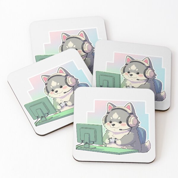 Item preview, Kawaii Gamer Puppy – Cozy Streamer Aesthetic designed and sold by soletstudio.