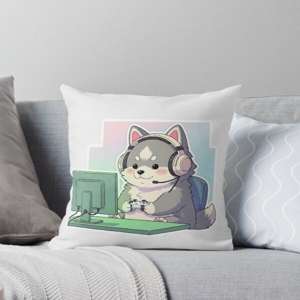 Item preview, Kawaii Gamer Puppy – Cozy Streamer Aesthetic designed and sold by soletstudio.