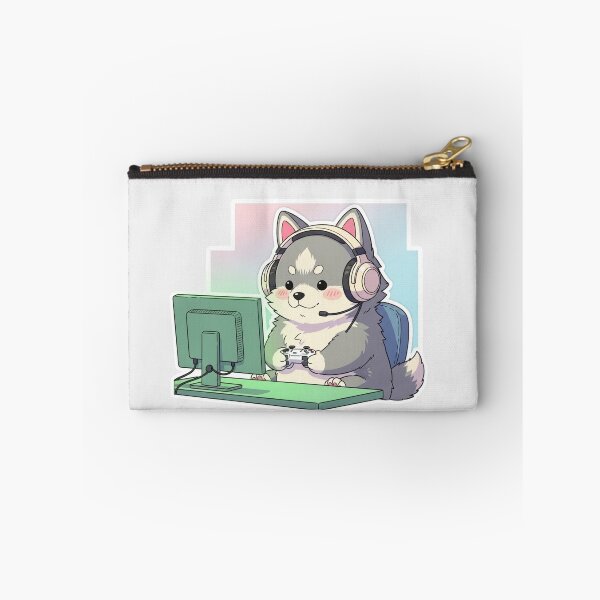 Item preview, Kawaii Gamer Puppy – Cozy Streamer Aesthetic designed and sold by soletstudio.