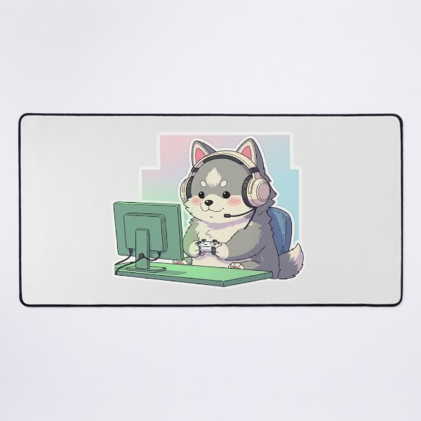 Item preview, Kawaii Gamer Puppy – Cozy Streamer Aesthetic designed and sold by soletstudio.
