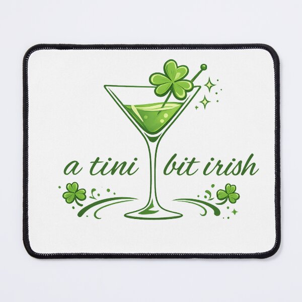 Item preview, Tini Bit Irish – Funny St Patrick’s Day Martini Shamrock Design | Irish Drinking Party Shirt designed and sold by theleocreator.