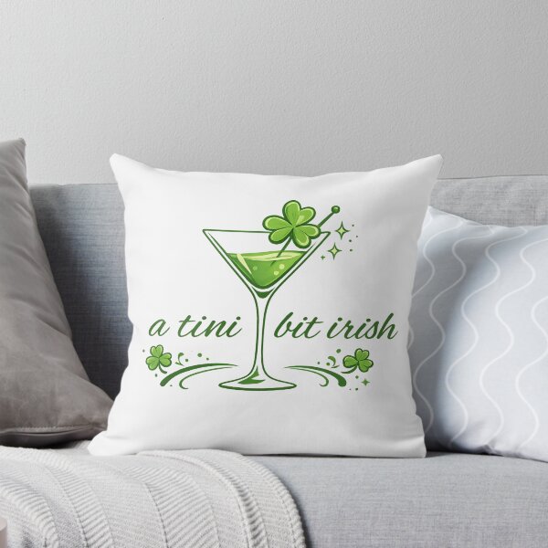 Item preview, Tini Bit Irish – Funny St Patrick’s Day Martini Shamrock Design | Irish Drinking Party Shirt designed and sold by theleocreator.