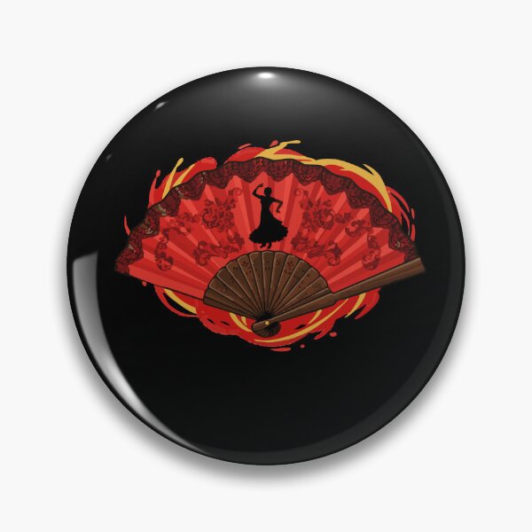 Item preview, Spanish Flamenco Fan with Dancer Silhouette designed and sold by J&BCreativE.