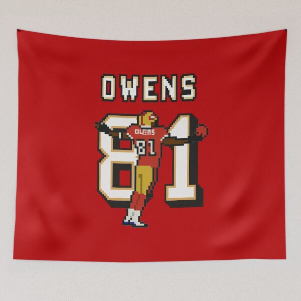 Item preview, Terrell Owens #81 Pixel Art – Retro 8-Bit Football Celebration Design designed and sold by TheArtOfCar.
