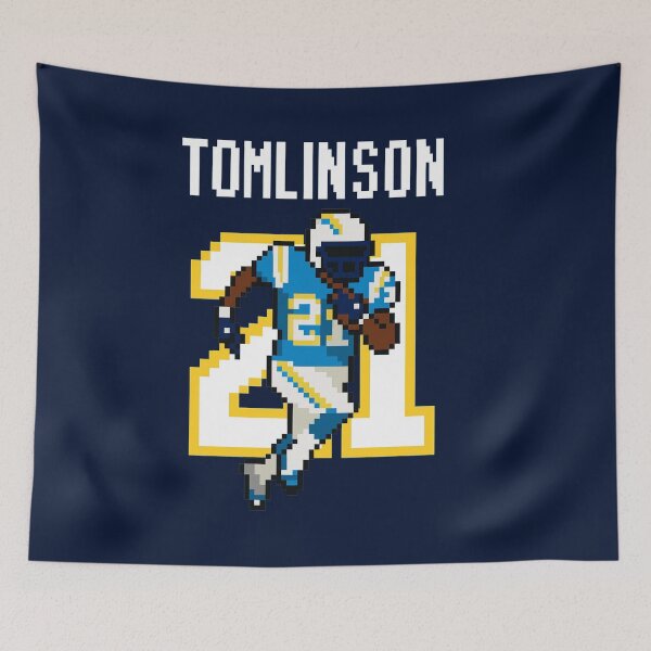 Item preview, LaDainian Tomlinson #21 Pixel Art – Retro 8-Bit Chargers Tribute designed and sold by TheArtOfCar.