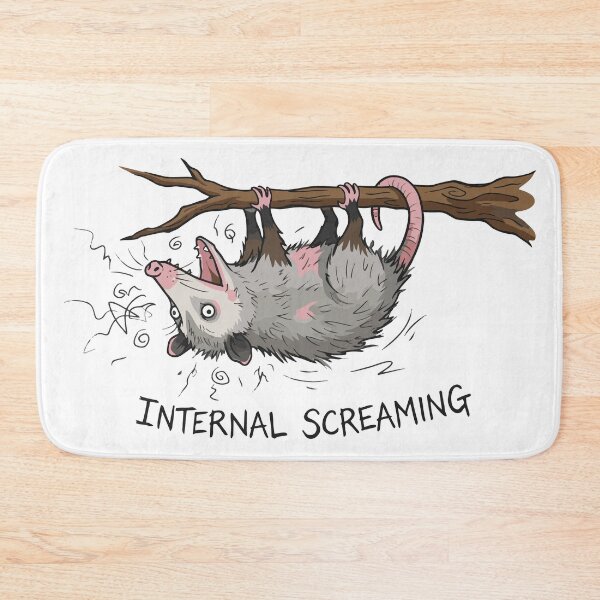 Item preview, Existential Opossum Internal Screaming - Funny Trash Animal Art designed and sold by Mdozet.