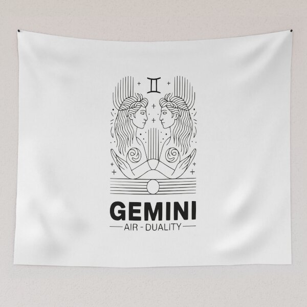 Item preview, Gemini Zodiac Air Duality Shirt – Twins Astrology Design designed and sold by MoodThreadz.