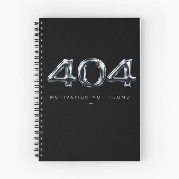 Item preview, 404 Motivation Not Found – Liquid Chrome Tech Design designed and sold by Vasil Dimitrov.