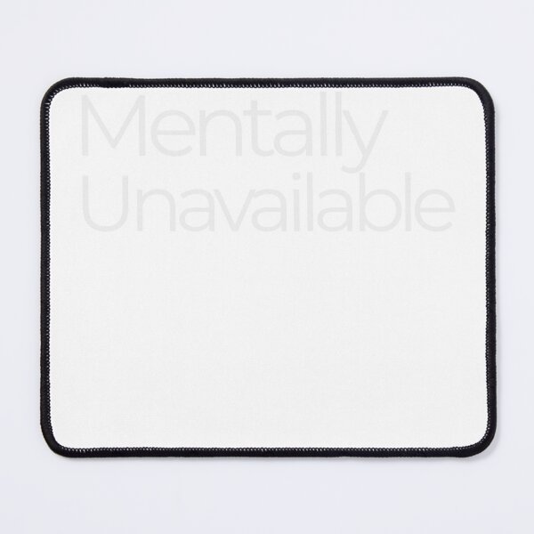 Item preview, Mentally Unavailable – Minimalist Introvert Humor Shirt designed and sold by CalmMandala.
