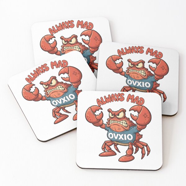 Item preview, Always Mad - Funny Grumpy Crab Relatable Mood designed and sold by OVXIO.