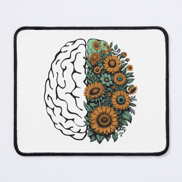 Item preview, Retro Blooming Brain Psychology Art designed and sold by SignumShop.