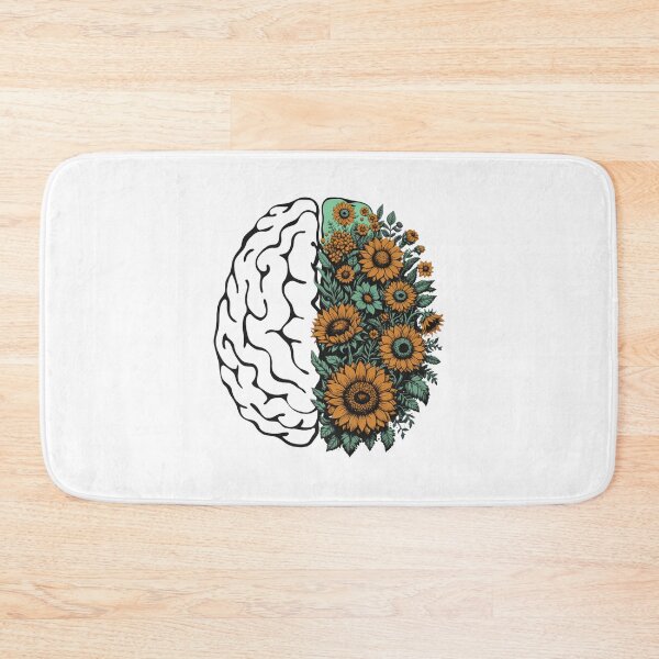 Item preview, Retro Blooming Brain Psychology Art designed and sold by SignumShop.