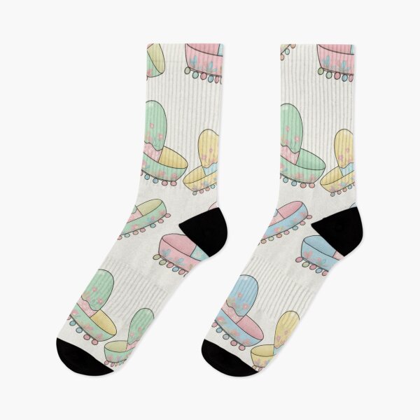 Item preview, Pastel Sombrero Pattern – Cute Seamless Fiesta designed and sold by KateVil.