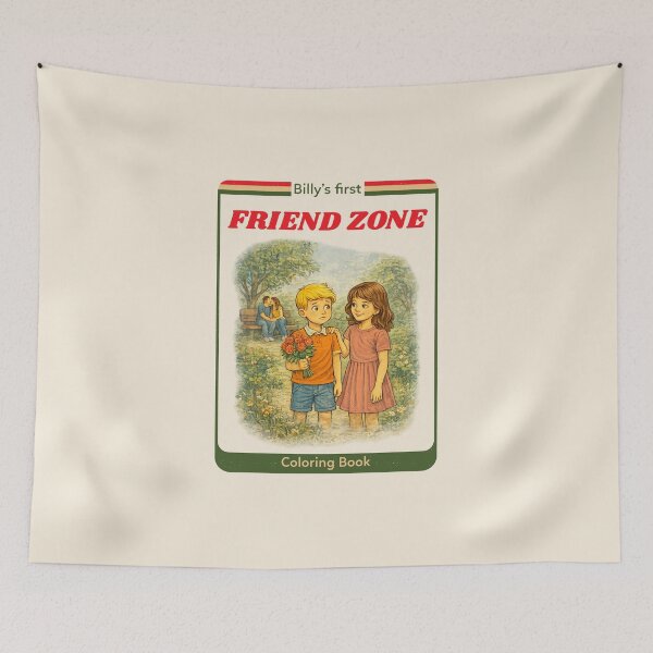 Item preview, Billy's First Friend Zone funny retro design designed and sold by The Sporty Nerd.