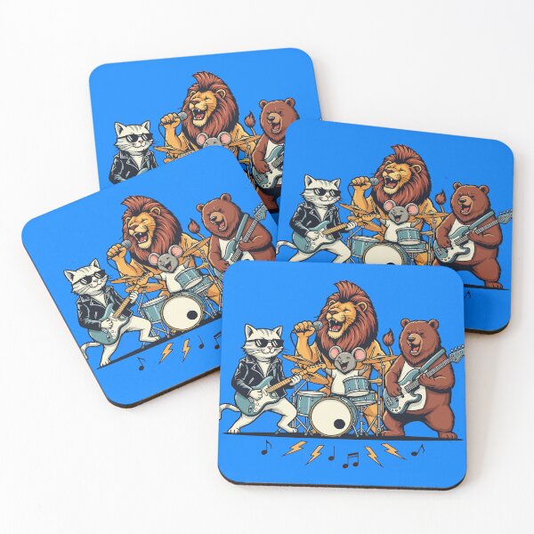 Item preview, Wild Rhythms Animal Rock Band designed and sold by SillyPawsStudio.