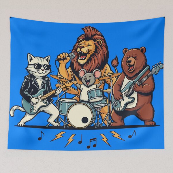 Item preview, Wild Rhythms Animal Rock Band designed and sold by SillyPawsStudio.