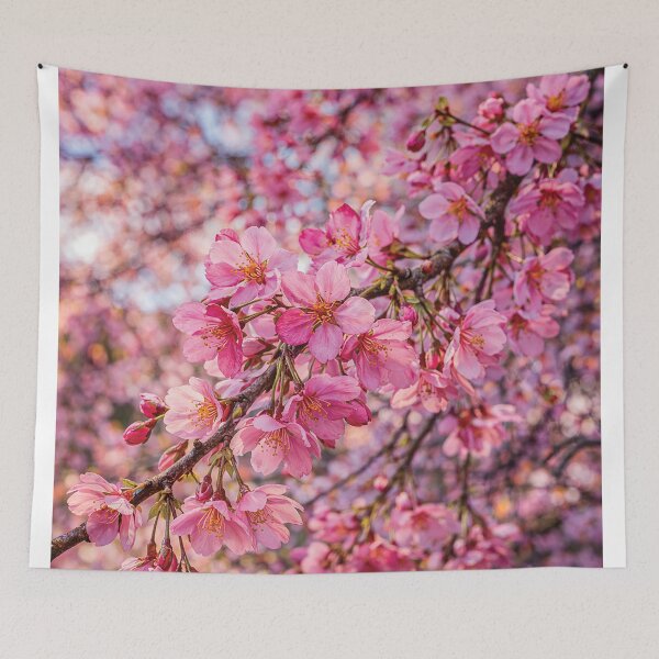 Item preview, Pink Cherry Blossom Photography – Sakura Spring Floral Wall Art Print designed and sold by Gold Turtle  Lina.