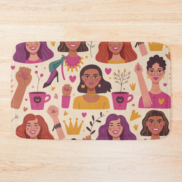 Item preview, Empowered Women Seamless Pattern – Diverse Girl Power Celebration   designed and sold by Midnight Veil Designs.