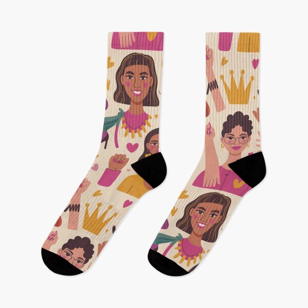 Item preview, Empowered Women Seamless Pattern – Diverse Girl Power Celebration   designed and sold by Midnight Veil Designs.