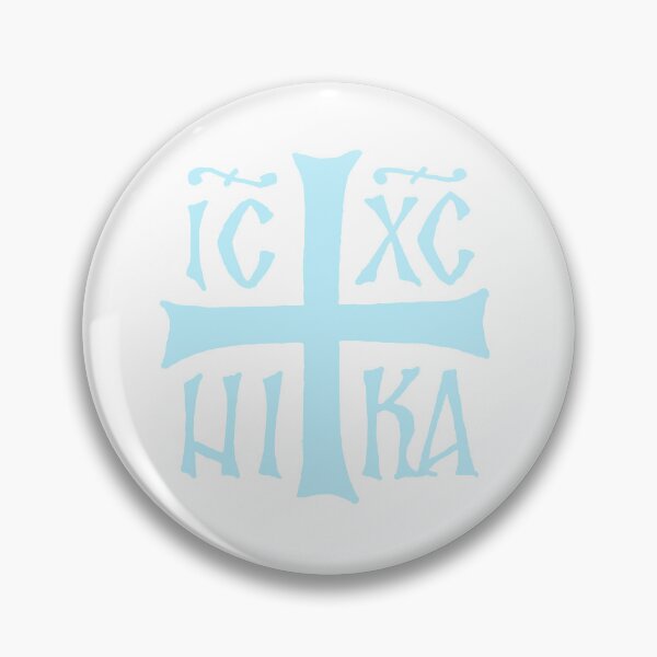 Item preview, Pastel blue ICXC NIKA Orthodox Christogram designed and sold by kncarter.