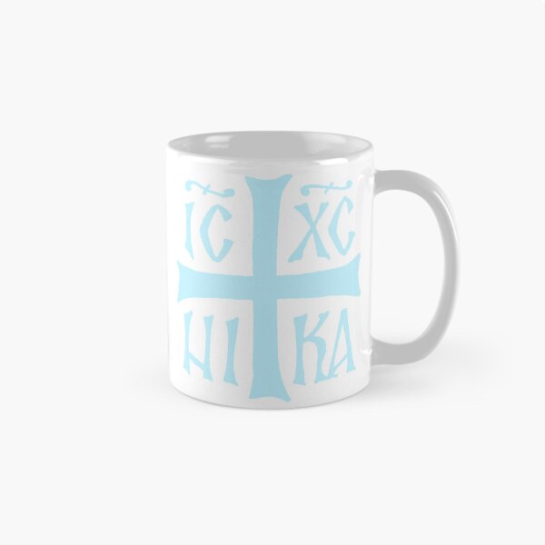 Item preview, Pastel blue ICXC NIKA Orthodox Christogram designed and sold by kncarter.