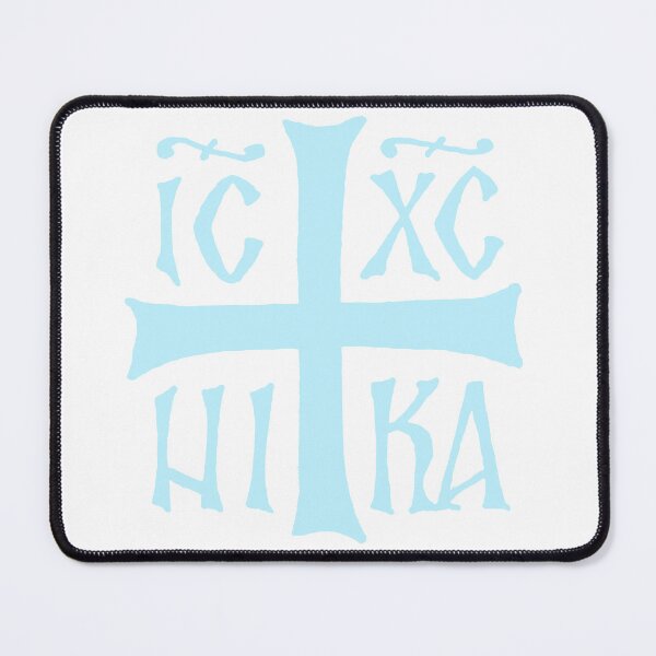 Item preview, Pastel blue ICXC NIKA Orthodox Christogram designed and sold by kncarter.
