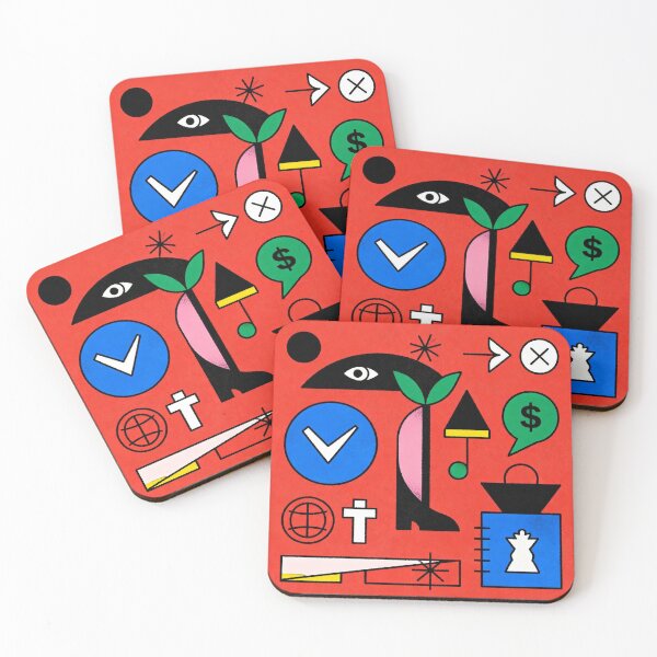 Item preview, Bold Modern Symbolism (Red Graphic Art) designed and sold by tim tal.