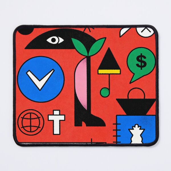 Item preview, Bold Modern Symbolism (Red Graphic Art) designed and sold by tim tal.