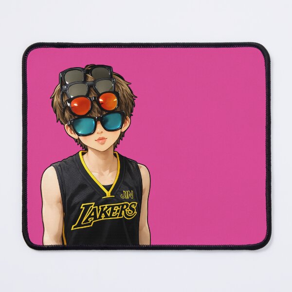 Item preview, BTS cute Jin | debut Seok Jin with 4 sunglasses art | run bts show | BTS hyung designed and sold by moteesshop.