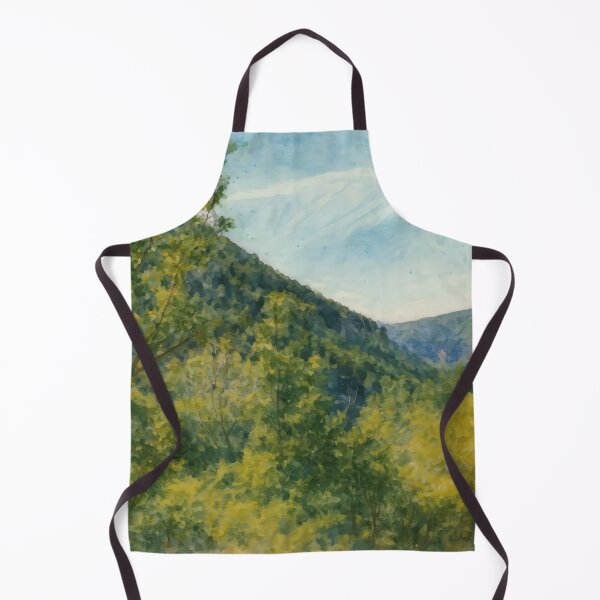 Item preview, Mountain Valley with Lush Forest – Fine Art Landscape Photography designed and sold by M.ALK.Watercolor.