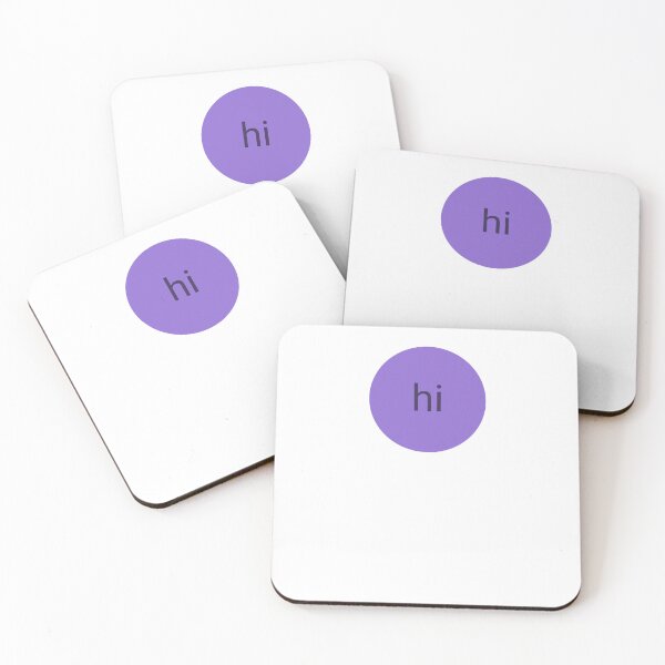 Item preview, Hi Spiral – Purple greeting design with concentric circle, shirt gift for introverts designed and sold by LEMIN K.