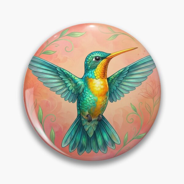 Item preview, hummingbird floral designed and sold by SCHummingbirds.
