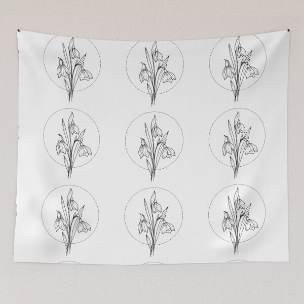 Item preview, January Birth Flower Snowdrop designed and sold by ice-apparel.