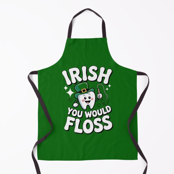 Item preview, Irish You Would Floss St. Pats Dental Design designed and sold by Peter Stawicki.
