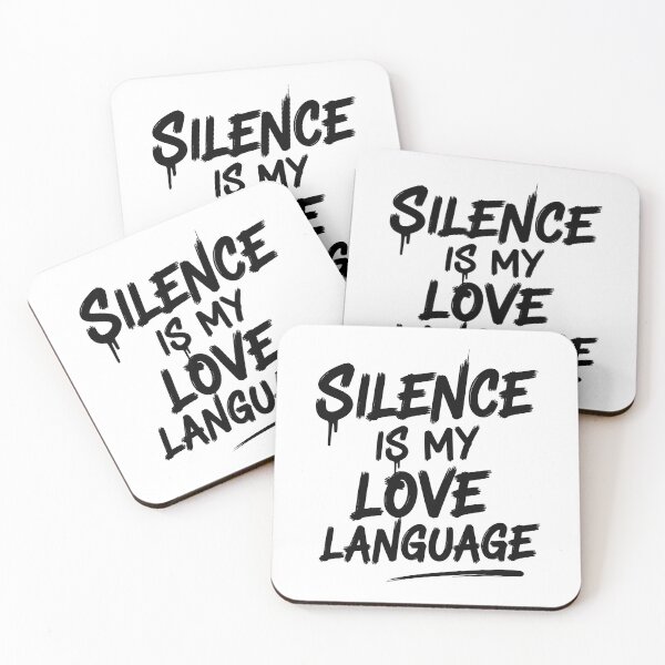 Item preview, Silence Is My Love Language - Introvert Quiet Grunge Quote designed and sold by LockjowArt.